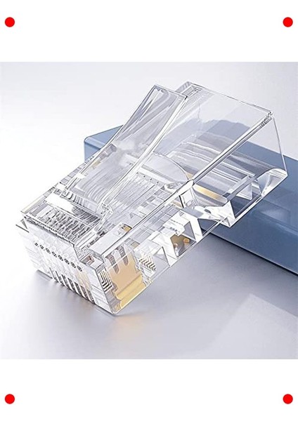 Yeni Nesil Delikli Cat6 RJ45 Konnektör (100 Adet) fırsatları