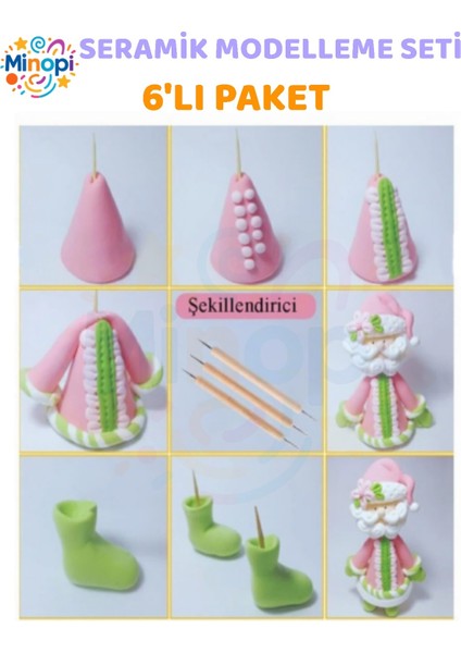 Seramik Kil Çömlek Şekillendirici 6 Lı Seramik Modelaj Oyma Seti Heykel Katlama Kalemi Oyma indirimleri