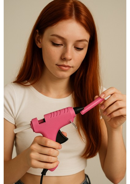 ( 10 Adet ) Sıcak Mum Silikon Kalın Pembe Renk 11,3mm x 30 cm Pembe Silikon Tabanca fiyatları