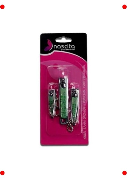 Desenli El Tırnak Makası Seti (3'lü)