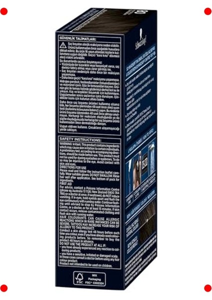 Erkek Saç Boyası 80 - Kahve Siyah 80 ml indirimleri