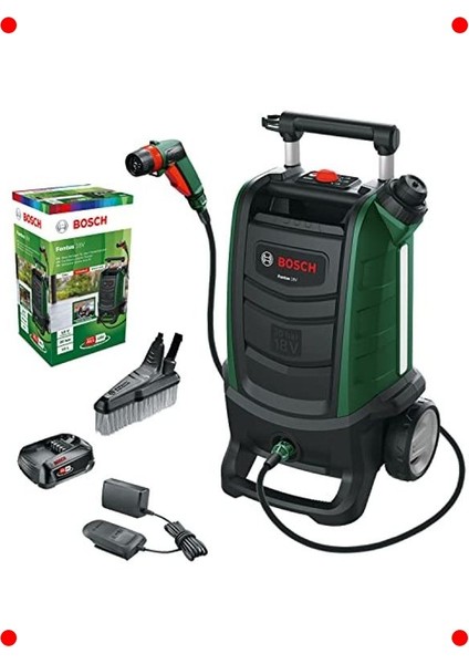 Akülü Basınçlı Dış Mekan Yıkama Cihazı, 18V