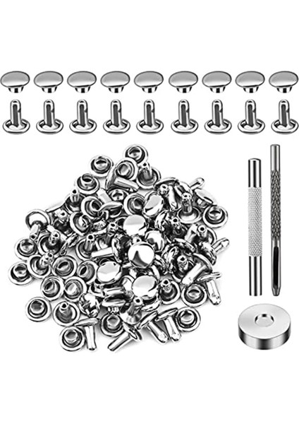 Deri Perçinler, 600 Adet Çok Renkli Çift Kapaklı Perçinler, Delikli Delgeç, Delme Aleti ve Kauçuk Çekiçli Deri Perçin Seti (Yurt Dışından) modelleri