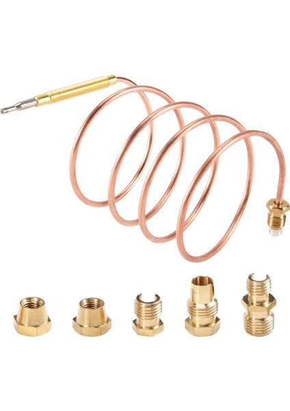 900 mm Gazlı Ocak Üniversal Termokupl Kiti M6X0.75 Dökülmüş Somunlarla (Beş) Yedek Termokupl (Yurt Dışından) fiyatları