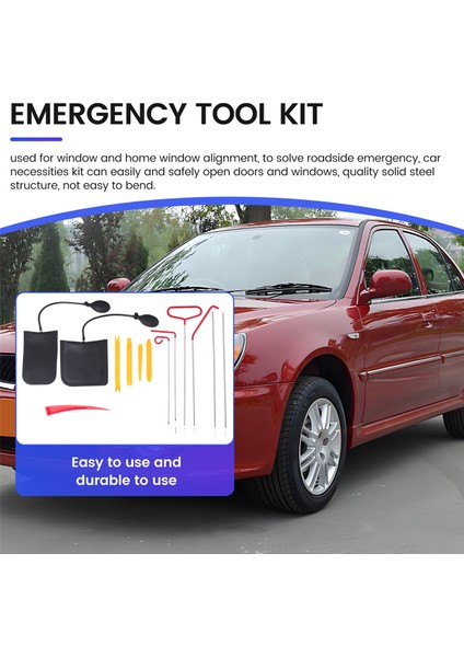 14 Adet Araba Kapısı Açma Kilidi Açma Alet Seti Acil Durum Takozları Hava Pompası Araçlar Için Evrensel Acil Durum Kiti (Yurt Dışından) fırsatları