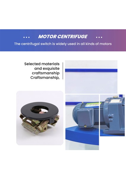 Motor Santrifüj Anahtarı Tek Fazlı Mekanik Santrifüj Anahtarı Elektrik Motoru Marş Kontrol Cihazı Kiti L19-304Y (Yurt Dışından) indirimleri