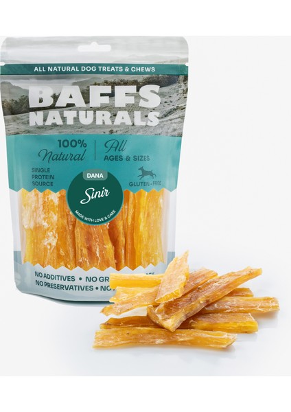 Baffs Naturals Dana Sinir Doğal Çiğnemelik Köpek Ödül Maması 100 gr fiyatları