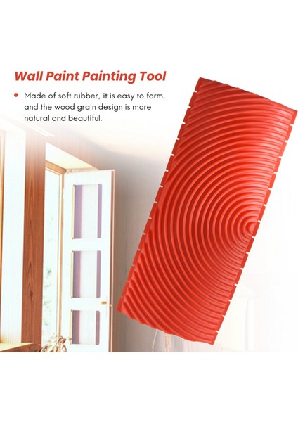 4 Parça Ahşap Desenli Alet Seti Kauçuk Ahşap Desenli Duvar Boyası Boyama Aleti Duvar Boyama Dekorasyonu Kendin Yap (Yurt Dışından) modelleri