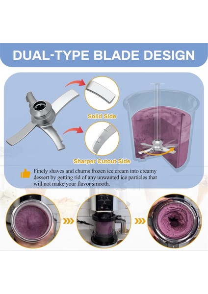 Ninja Creami NC300 Serisi Dondurma Makineleri Için Yedek Kürek Bıçağı, Ninja NC299AMZ NC301 CN305A Için Karıştırma Bıçağı (Yurt Dışından) indirimleri