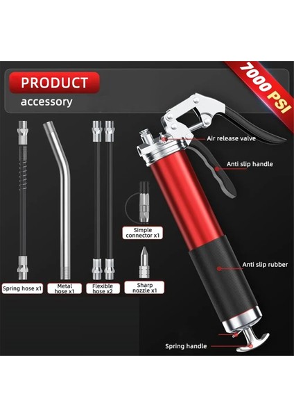 Yağ Gres Alet Seti Manuel Tutacaklı Yüksek Basınçlı Pompa Bağlantı Parçası 400CC Gres Enjeksiyonu Ağır Hizmet Bakım Aleti (Yurt Dışından) fırsatları