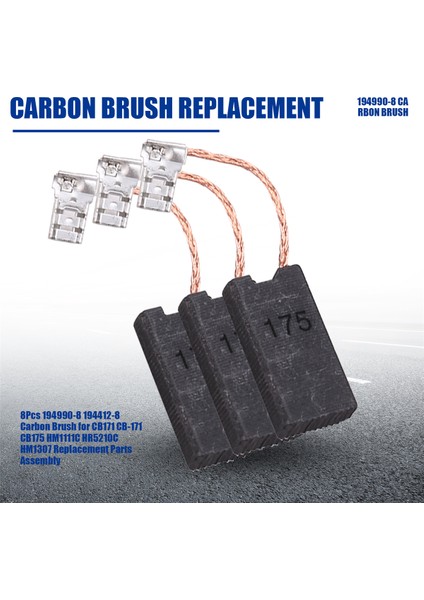Adet 194990-8 194412-8 Karbon Fırçası CB171 CB-171 CB175 HM1111C HR5210C HM1307 Yedek Parça Grubu (Yurt Dışından) fırsatları