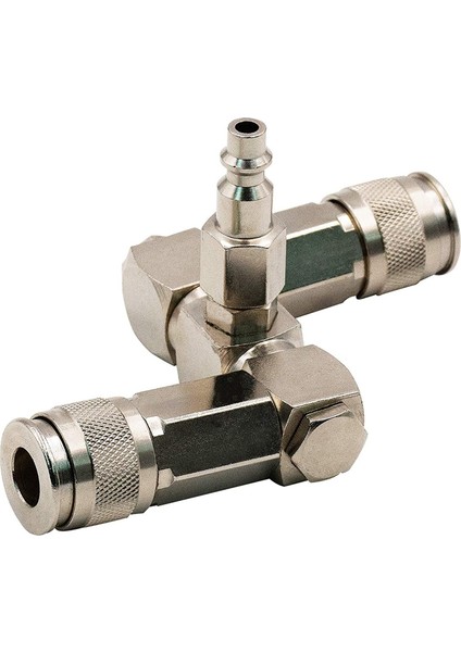 Hava Hortumu Bağlantısı 2 Yollu Hava Hortumu Ayırıcı 1/4 Inç Hava Kompresörü Aksesuarları Bağlantı Parçaları 360 Derece Dönebilen Bağlantı Parçaları (Yurt Dışından) modelleri