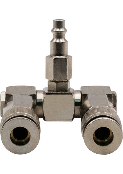 Hava Hortumu Bağlantısı 2 Yollu Hava Hortumu Ayırıcı 1/4 Inç Hava Kompresörü Aksesuarları Bağlantı Parçaları 360 Derece Dönebilen Bağlantı Parçaları (Yurt Dışından) fırsatları