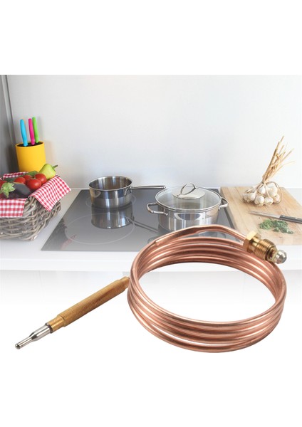 5 Adet Somunlu Evrensel Gazlı Ocak Termokupl Isıtma Gaz Brülörü Yedek Termokupl Adaptörü (Yurt Dışından) fırsatları