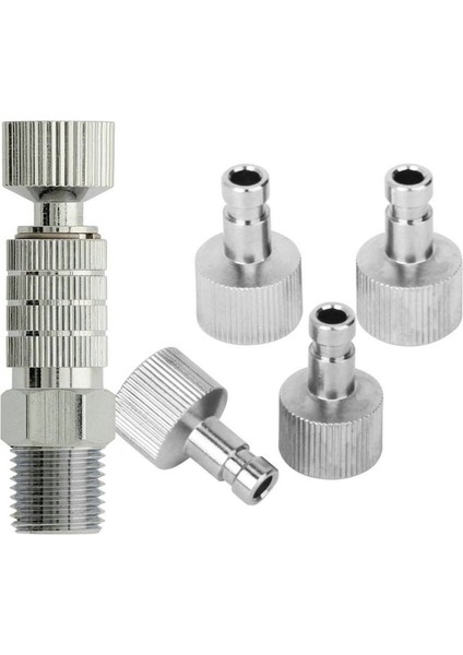 1 Set Airbrush Hızlı Bağlantı Adaptörü 4 Bağlantı Parçası 1/8 Inç Parça Air Horse Airbrush Hızlı Bağlantı Parçası (Yurt Dışından)