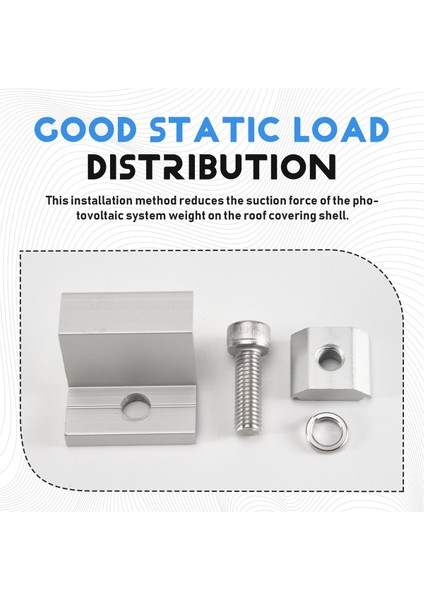 Güneş Paneli Montaj Braketi Fotovoltaik Panel Rayı Güneş Paneli Montaj Bağlantı Modülü 30MM Trapez Çatı Için Orta Kısım (Yurt Dışından) indirimleri
