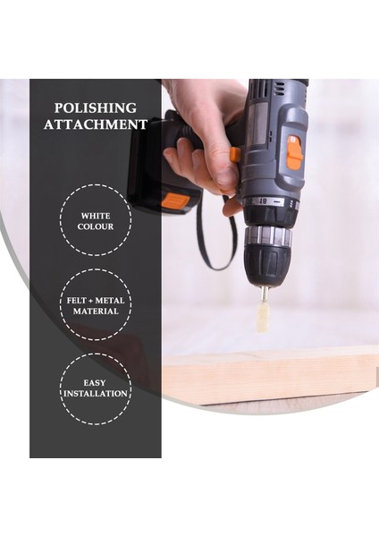 140 Parça Keçe Parlatma Ataşmanı Seti Yün Keçe Parlatma Diski Parlatma Başlıkları Döndürme Aleti Aksesuarı (Yurt Dışından) modelleri