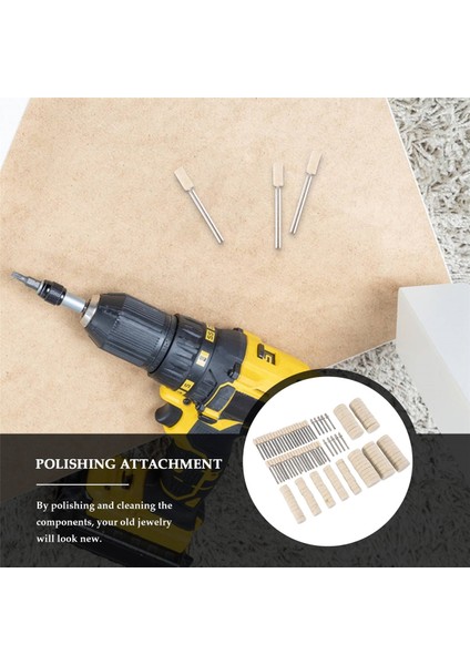 140 Parça Keçe Parlatma Ataşmanı Seti Yün Keçe Parlatma Diski Parlatma Başlıkları Döndürme Aleti Aksesuarı (Yurt Dışından) fırsatları