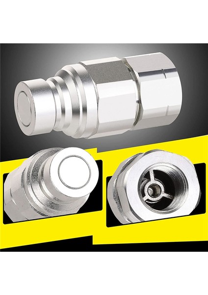 1/2 Inç Npt Hidrolik Bağlantı Elemanı Skid Steer Bobcat Düz Yüzlü Hızlı Bağlantı Bağlantı Elemanları 2 Adet Toz Kapağı ile (Yurt Dışından) modelleri