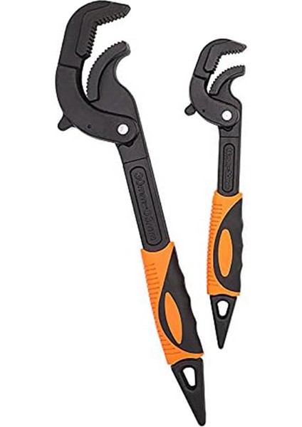 Çok Işlevli Su Borusu Somun Anahtarı Kendinden Ayarlı Anahtar Hızlı Kavramalı Boru Anahtarı 0,6-2,4 Inç, 10 Inç ve 15 Inç, 2 Adet (Yurt Dışından)