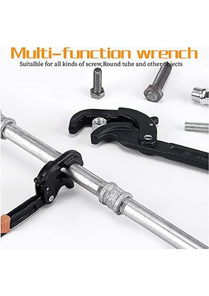 Çok Işlevli Su Borusu Somun Anahtarı Kendinden Ayarlı Anahtar Hızlı Kavramalı Boru Anahtarı 0,6-2,4 Inç, 10 Inç ve 15 Inç, 2 Adet (Yurt Dışından) modelleri