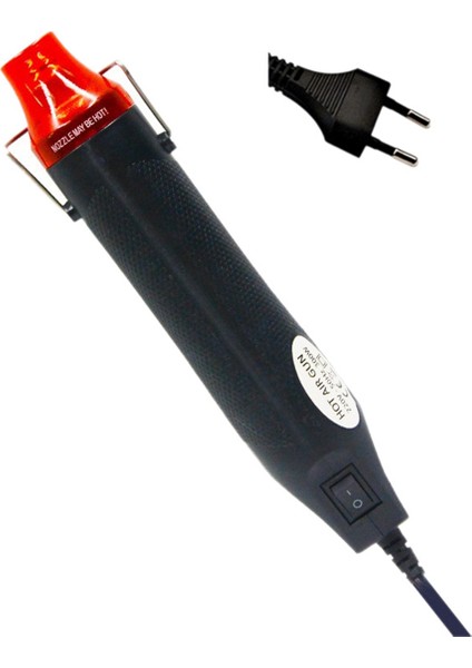 300W Sıcak Hava Makinesi Mini Sıcaklık Üfleyici Elektrikli Sıcak Kurutma Makinesi El Sanatları Kabartma Shrink Sarma Pvc Ab Fişi D (Yurt Dışından)
