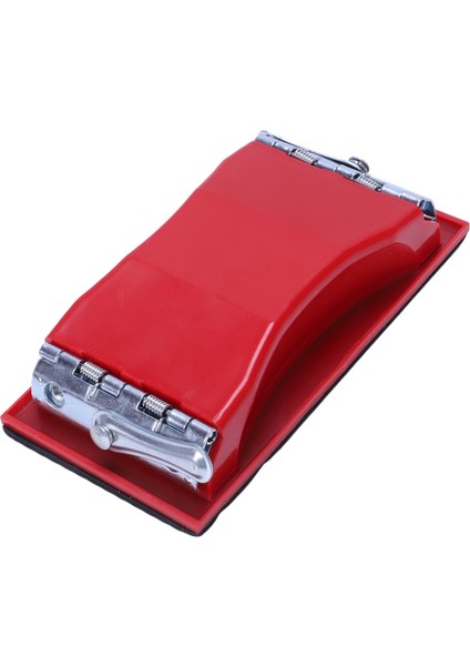 Dikdörtgen Kağıt Taneli Zımpara Tutucu El Zımparası Kırmızı Siyah (Yurt Dışından)