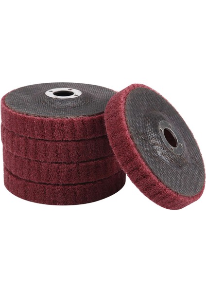 5 Adet 4 Inç Naylon Elyaflı Flap Disk Parlatma Taşlama Tekerleği, Açı Taşlama Makinesi Için Ovma Pedi Parlatma Tekerleği (Yurt Dışından)