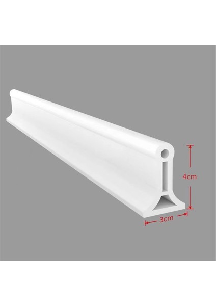 Banyo Tpe Bükülebilir Su Tutma Şeridi Duş Su Bariyeri Yüksek Ayırma Duş Aksesuarları Beyaz 2m (Yurt Dışından) indirimleri