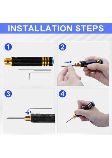 Prime Model Scriber Gundam, 7 Bıçaklı (0,1/0,2/0,4/0,6/0,8/1,0/2,0 Mm), Oyma, Kesme, Panel Hattı, Ölçekli Model A (Yurt Dışından) fiyatları