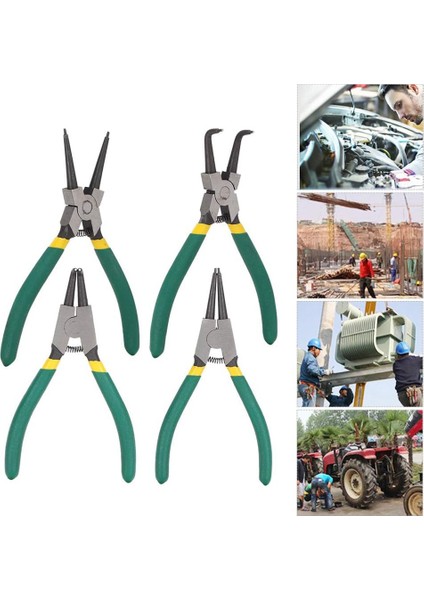 Parçalı Segman Pense Seti, Mini Iç ve Dış Kullanım Için Çentikli Daire Pense, Düz ve Eğik Uçlar Dahil (Yurt Dışından) fiyatları