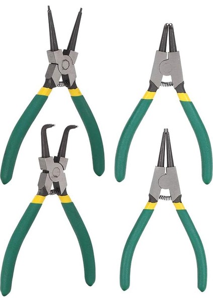 Parçalı Segman Pense Seti, Mini Iç ve Dış Kullanım Için Çentikli Daire Pense, Düz ve Eğik Uçlar Dahil (Yurt Dışından) fırsatları