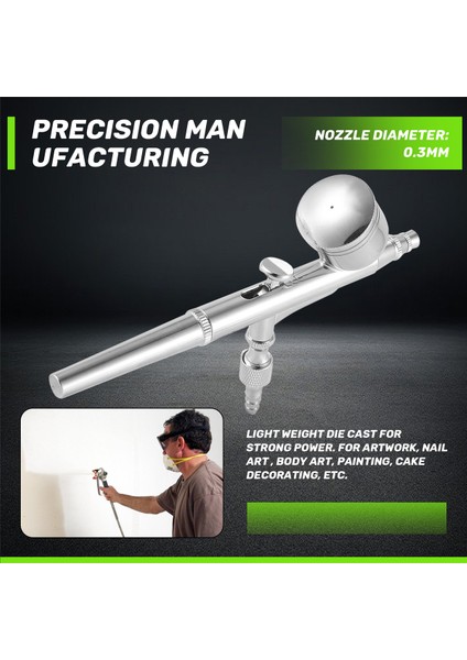Airbrush Sprey Aleti Sprey Pompası Kalem Hava Kompresörü Seti Sanat Boyama Dövme El Sanatları Pasta Sprey Model Airbrush Kitleri 0.3 mm (Yurt Dışından) indirimleri