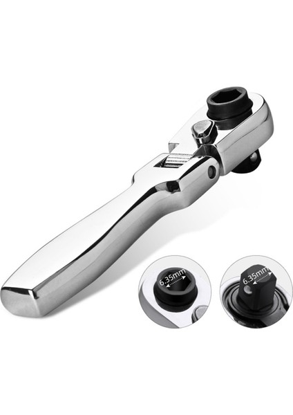 2'si 1 Arada Düz Saplı Cırcırlı Anahtar 1/4 Çift Uçlu 72 Diş Hızlı Anahtar Aracı Tornavida Soket Ucu Kendin Yap Tamir Aracı (Yurt Dışından) fiyatları