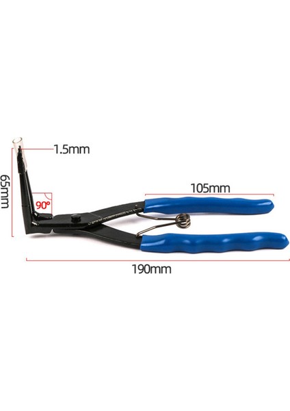 90 Derece Dik Açı Uzun Burunlu Pense Otomobil Tamir Aleti Kamyonlar, Motosikletler ve Otomobiller Için Uygundur. (Yurt Dışından) fırsatları