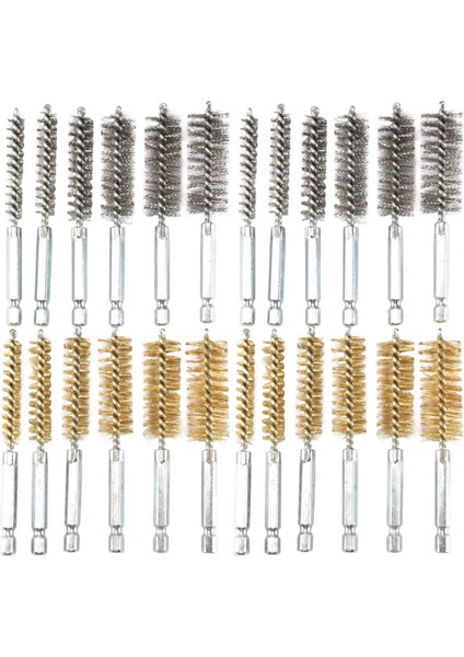 Delik Fırçası Bronz Set Çelik Tel Delik Fırçası Seti Paslanmaz Çelik Temizleme Fırçası, Elektrikli Matkap Darbeli Matkap Için Uygundur (Yurt Dışından)