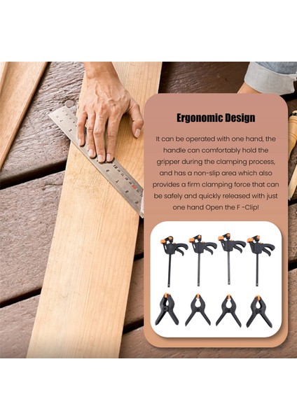 8 Parça F-Kelepçeleri Kelepçe Seti, Hızlı Çıkarılabilir Vida Kelepçeleri Kelepçe Seti Kelepçeler - Tek Elle Kendin Yap El Aleti Seti (Yurt Dışından) fiyatları