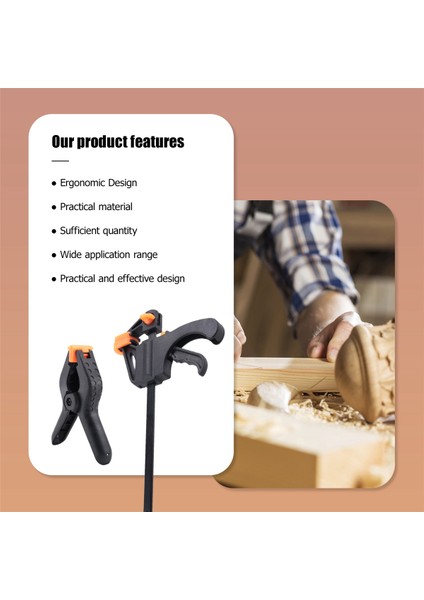 8 Parça F-Kelepçeleri Kelepçe Seti, Hızlı Çıkarılabilir Vida Kelepçeleri Kelepçe Seti Kelepçeler - Tek Elle Kendin Yap El Aleti Seti (Yurt Dışından) fırsatları