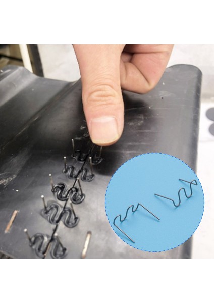 1500 Adet Kaynak Çubukları Sıcak Zımba Tamir Makinesi Plastik Kaynak Sıcak Zımba Makinesi Otomatik Tampon Tamiri Önceden Kesilmiş Dalga Zımbaları 0,6 mm (Yurt Dışından) fırsatları