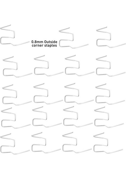 500 Adet 0,8 mm Dış Köşe Sıcak Zımba Makinesi Plastik Kaynak Makinesi Onarımı Için Standart Önceden Kesilmiş Dalga Zımba Kaynak Tamponu Araba Tamponu (Yurt Dışından) modelleri