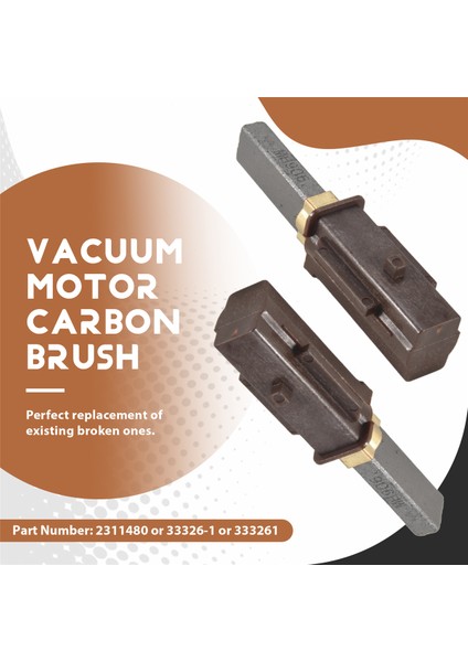Ametek Lamb Elektrikli Süpürge Motoru Karbon Fırçası 2311480, 333261, 33326-1 6 Adet (Yurt Dışından) fırsatları