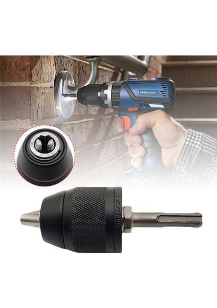 2-13 mm Anahtarsız 3 Çeneli 1/20-20UNF Matkap Mandren Hızlı Değiştirme Adaptörü Sds-Plus Şaftlar 1/4 Inç Altıgen Kare Uyumlu Döner Çekiç (Yurt Dışından) indirimleri