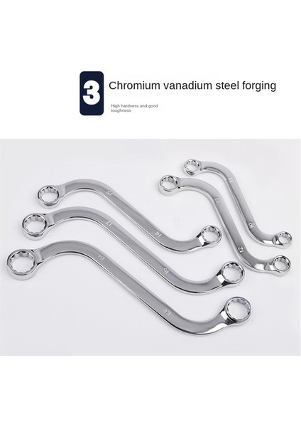 5 Adet S Tipi Anahtar Seti Çift Anahtar 12 Uçlu Paslanmaz Halka Anahtar Çift Kafa Kutu Kombinasyon Seti Araba Tamir Aleti Için (Yurt Dışından) indirimleri