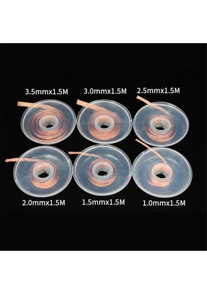 Adet Lehim Sökme Örgü Kaynak Lehim Sökücü Fitil 1,5 M Genişlik 1 1,5 2 2,5 3 3,5 mm Tel Kurşun Kordon Akı Bga Onarım Aracı (Yurt Dışından) fırsatları