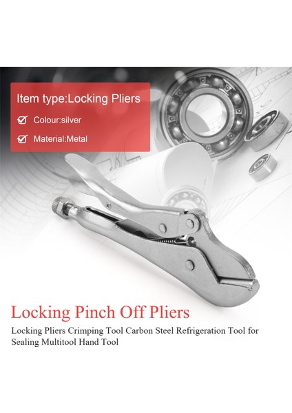 Kilitli Sıkıştırma Pensesi Sıkma Aleti Sızdırmazlık Pensesi Soğutma Aleti Buzdolabı Bakır Boru Tüp Aleti Soğutma Sistemi (Yurt Dışından) fırsatları