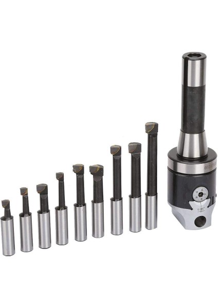 Inçlik Delme Kafası R8 Şaft Tutucu Delme Kafası Seti, 1/2 Inçlik Indekslenebilir Delme Çubukları ve 13 Parçalı Karbür Delme Kafası Takım Seti (Yurt Dışından) indirimleri