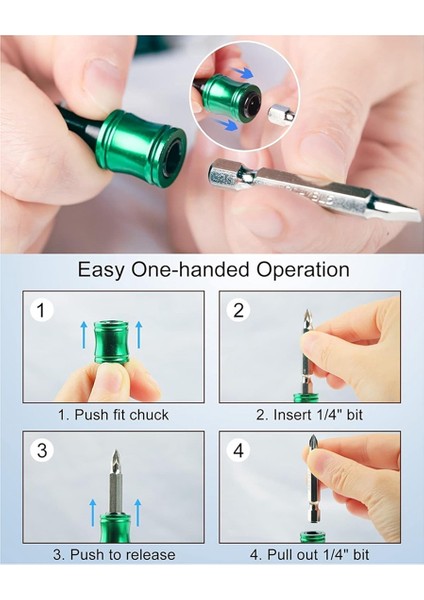 1/4 Inç Altıgen Uç Tutucu Anahtarlık, Anahtarlık Uzatma Çubuğu Tornavida Uç Tutucu Soket Adaptörü (Yurt Dışından) modelleri