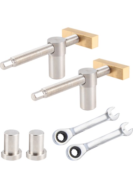 Ahşap Işleme Ayarlanabilir Masaüstü Klipsi, 4 Parça 20 mm Köpek Delikleri Durdurucu, Klips Kelepçesi, Mengene, Tezgahlar, Marangozluk ve Marangoz Aletleri (Yurt Dışından)