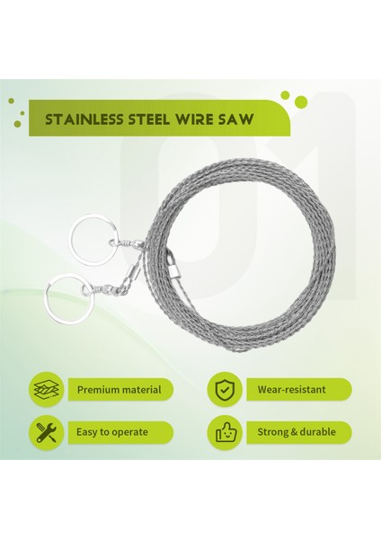 Mini Paslanmaz Çelik Tel Testere, Cep Testeresi, Taşınabilir Kamp Testeresi Tel Testere, Tel El Testeresi Tarla Testeresi Tel 10M (Yurt Dışından) fırsatları