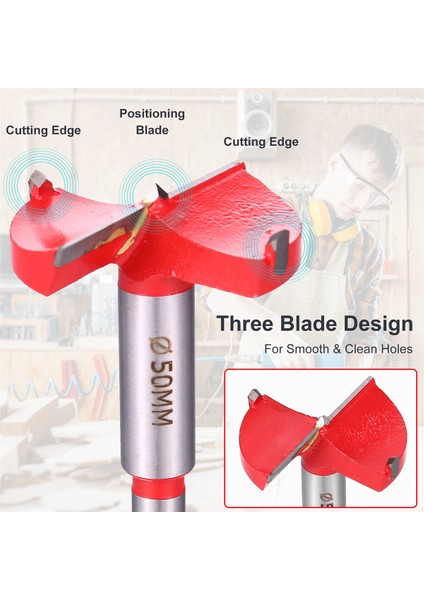 50 mm Ahşap Delme Seti Ahşap Işleme Forstner Ucu (Yurt Dışından) fırsatları